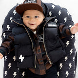 Hooded Flannel in Woodlands Cocoa