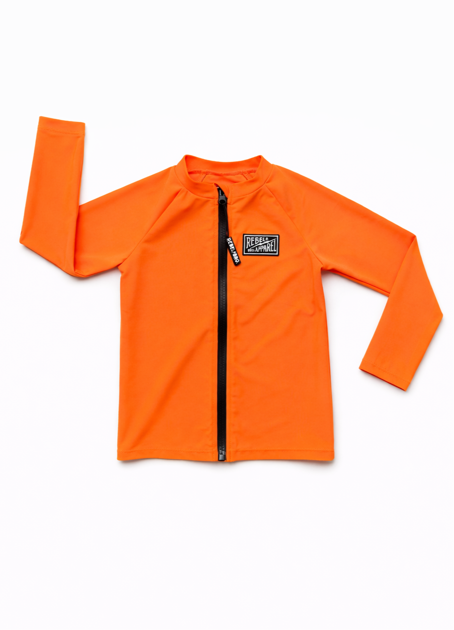 Neon Belly Rash Guard UPF50+ Long Sleeve Rash Guard in Neon Valencia – Rebel Bro