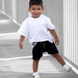 Relaxed Fit Shorts in Black