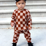 Organic Ribbed Set in Spiced Cider + Graham