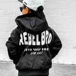 Live Fast Hydro Bomber Jacket in Black (FINAL SALE) - Rebel Bro