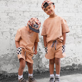Everyday Cotton Shorts Set in Vintage Terracotta