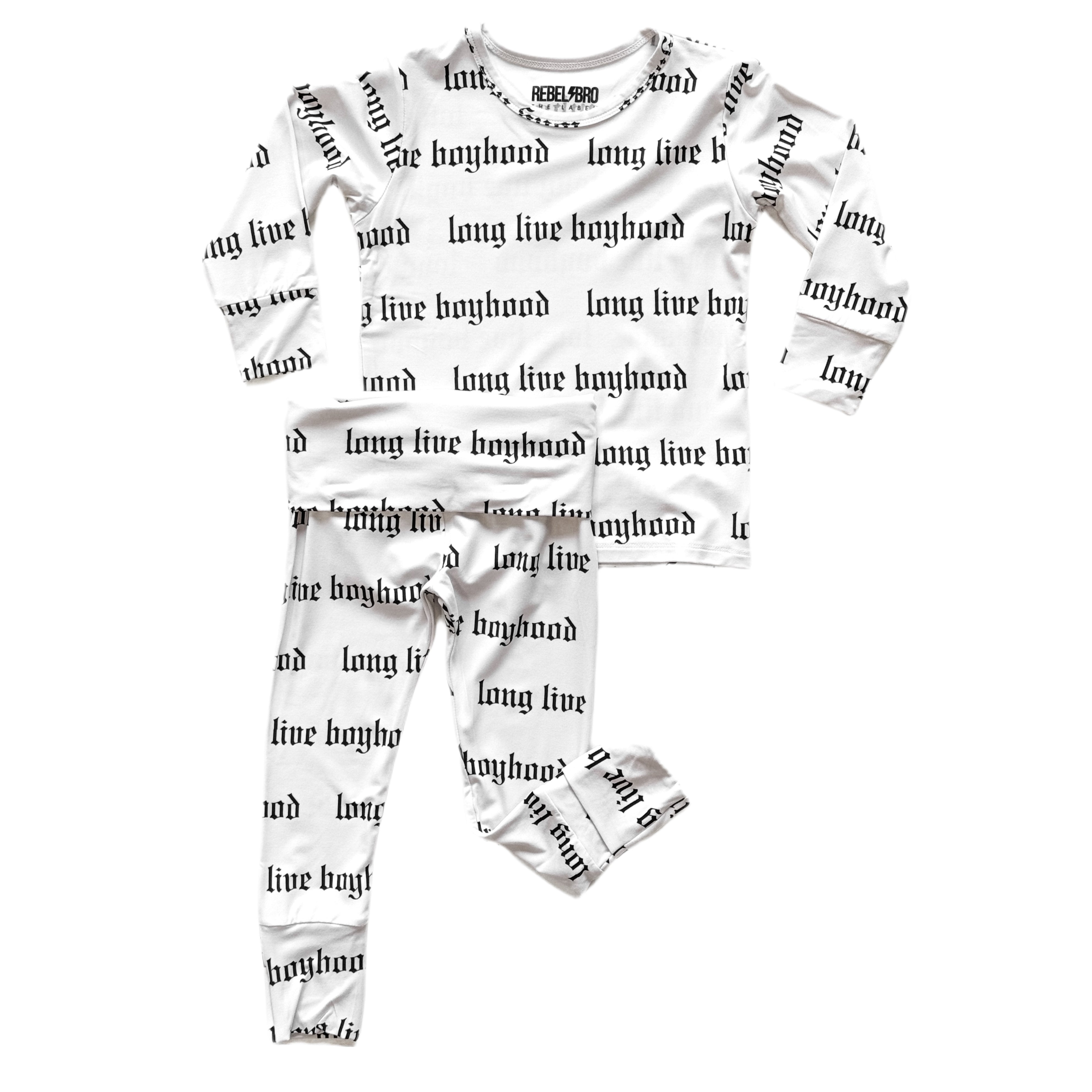 Bamboo Two Piece Set in Long Live Boybood - Rebel Bro