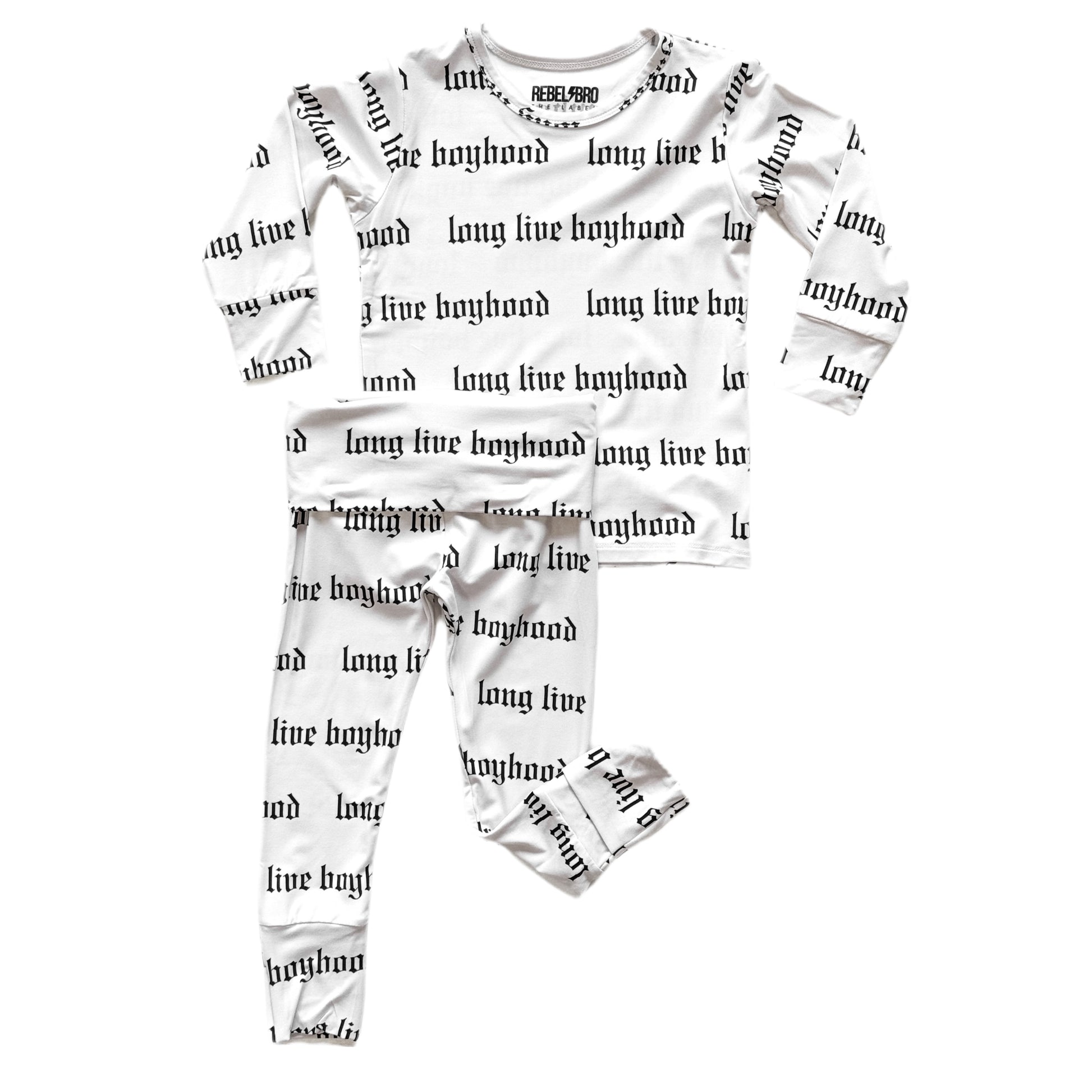 Bamboo Two Piece Set in Long Live Boybood - Rebel Bro
