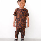 Short Sleeve Bamboo Two Piece Set in Wild Wild West