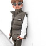Puffer Vest in Olive