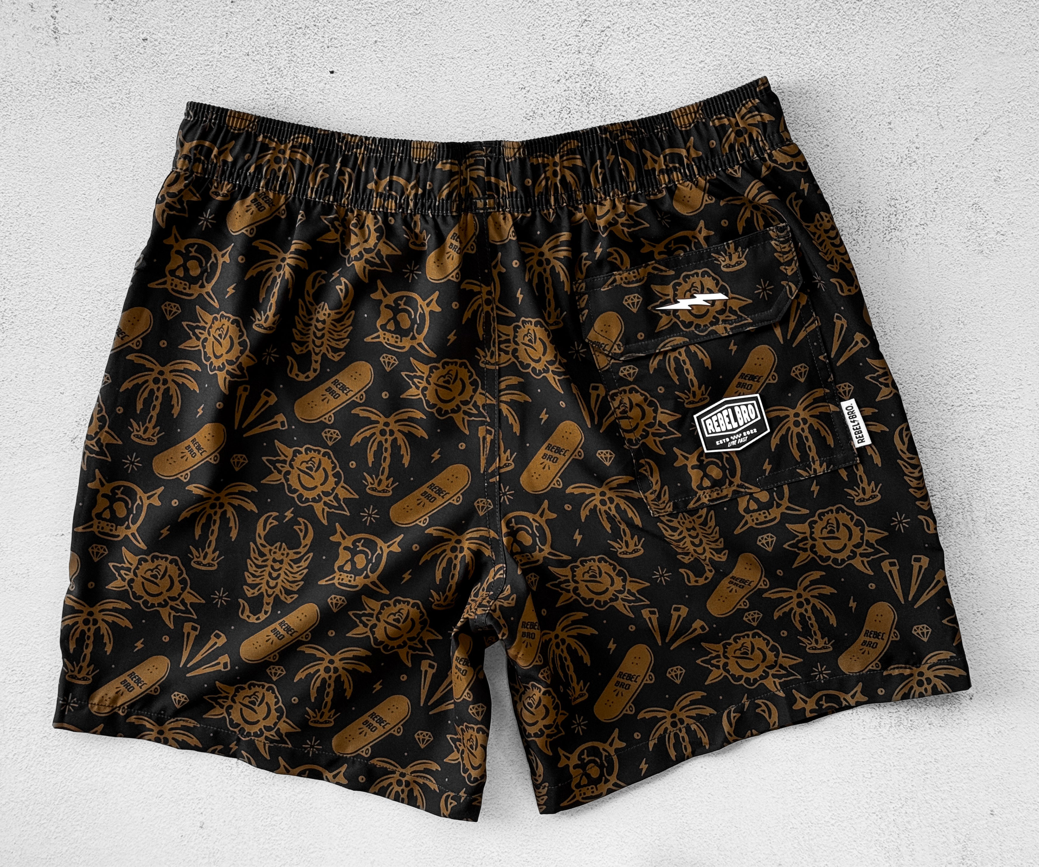Men's Hybrid Swim Trunks in Rebels In Paradise [Sahara Edition]