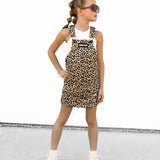 Overall Dress in Ava (Leopard)