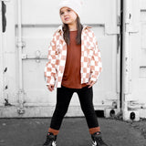 Hooded Flannel in Neutral Checkered