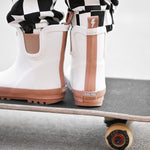 RB x LB The Core-Classic Midi Boot in White / Taupe - Rebel Bro