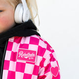 Bomber Jacket in Bubble Gum Checkered