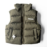 Puffer Vest in Olive
