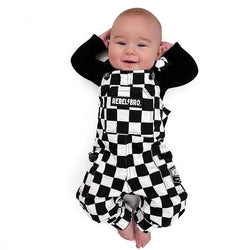 Image of The Live Fast Checkered Overall in Venice