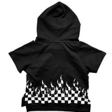Short Sleeve Hoodie in Harley