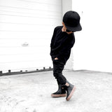 RB x LB The Core-Classic Midi Boot in Black / Taupe - Rebel Bro