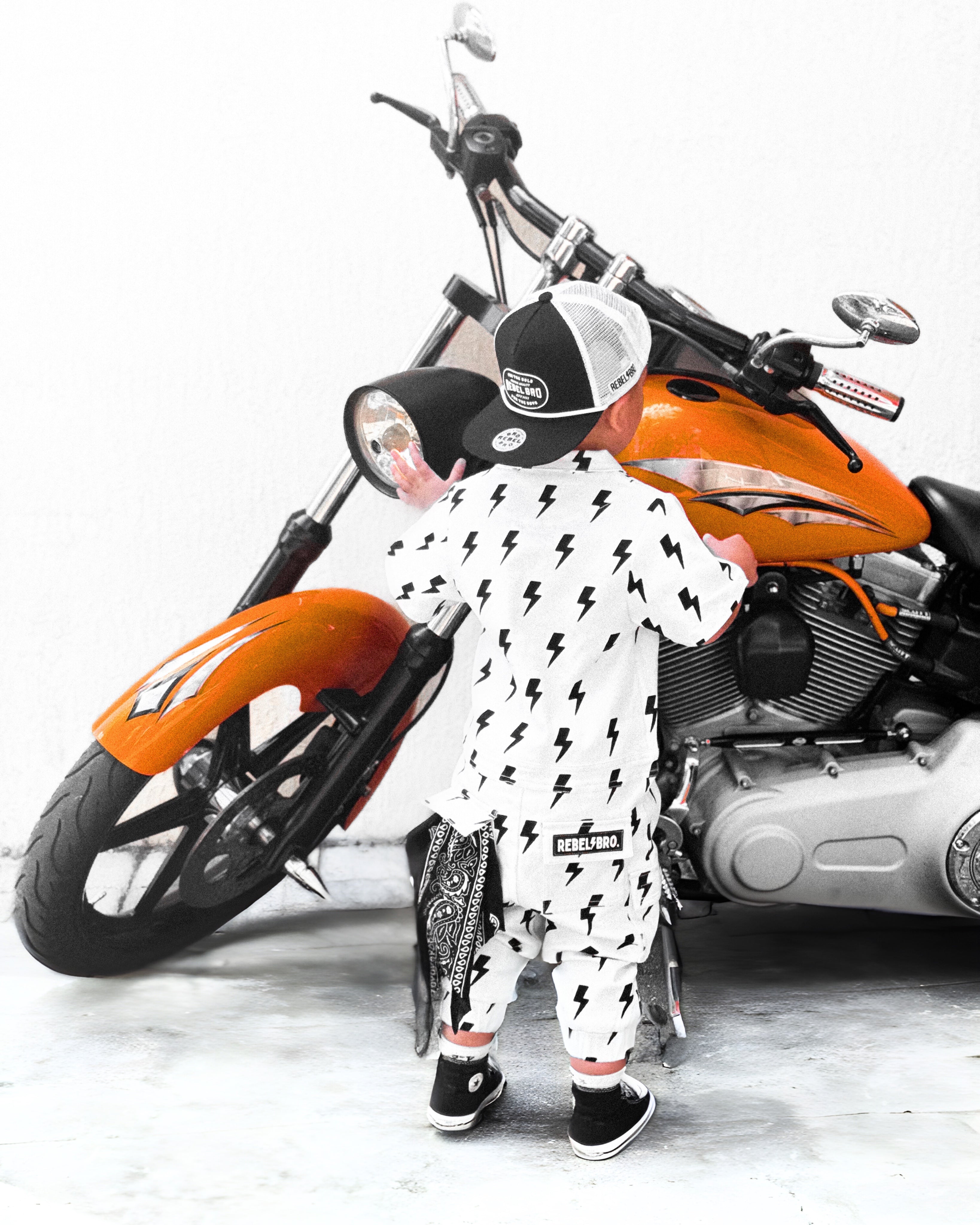 Pit Crew Romper in Bowie - Rebel Bro