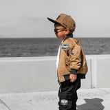 Bomber Jacket in Dark Khaki