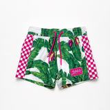 Hybrid Swim Trunks in Palm Paradise