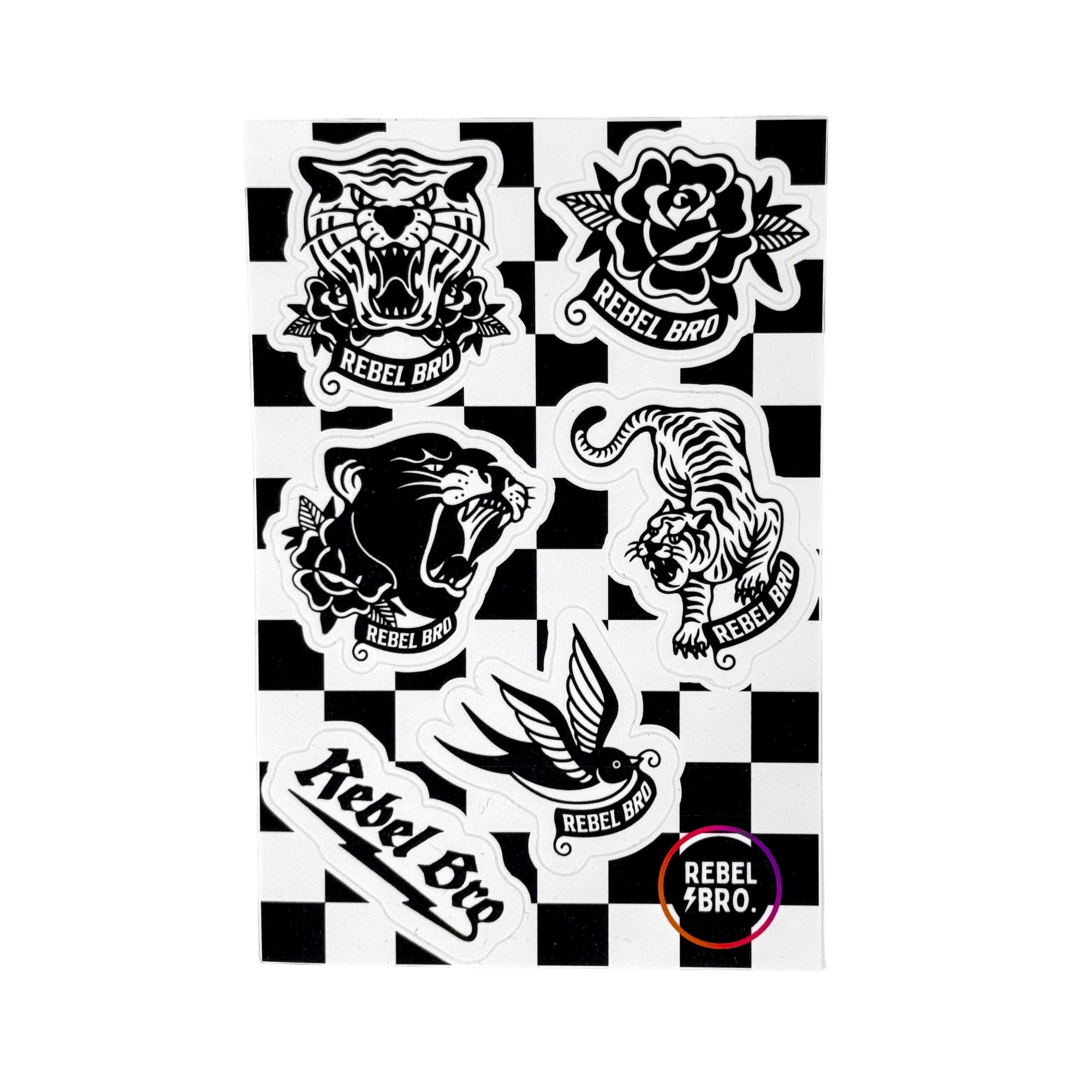 Born to be Wild Sticker Sheet - Rebel Bro