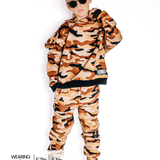 Fleece Hoodie + Sweatpants Set in Ranger