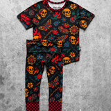 Short Sleeve Bamboo Two Piece Set in Inkworks