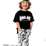 Short Sleeve Tee in Rebel Bro x Live Fast Flames