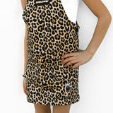 Overall Dress in Ava (Leopard)