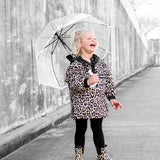 Classic Midi Rain Boot in Ava (Leopard)