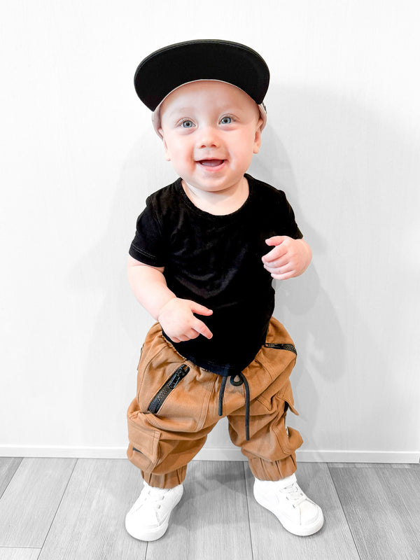 Rebel Cargo Pant in Dark Khaki - Rebel Bro