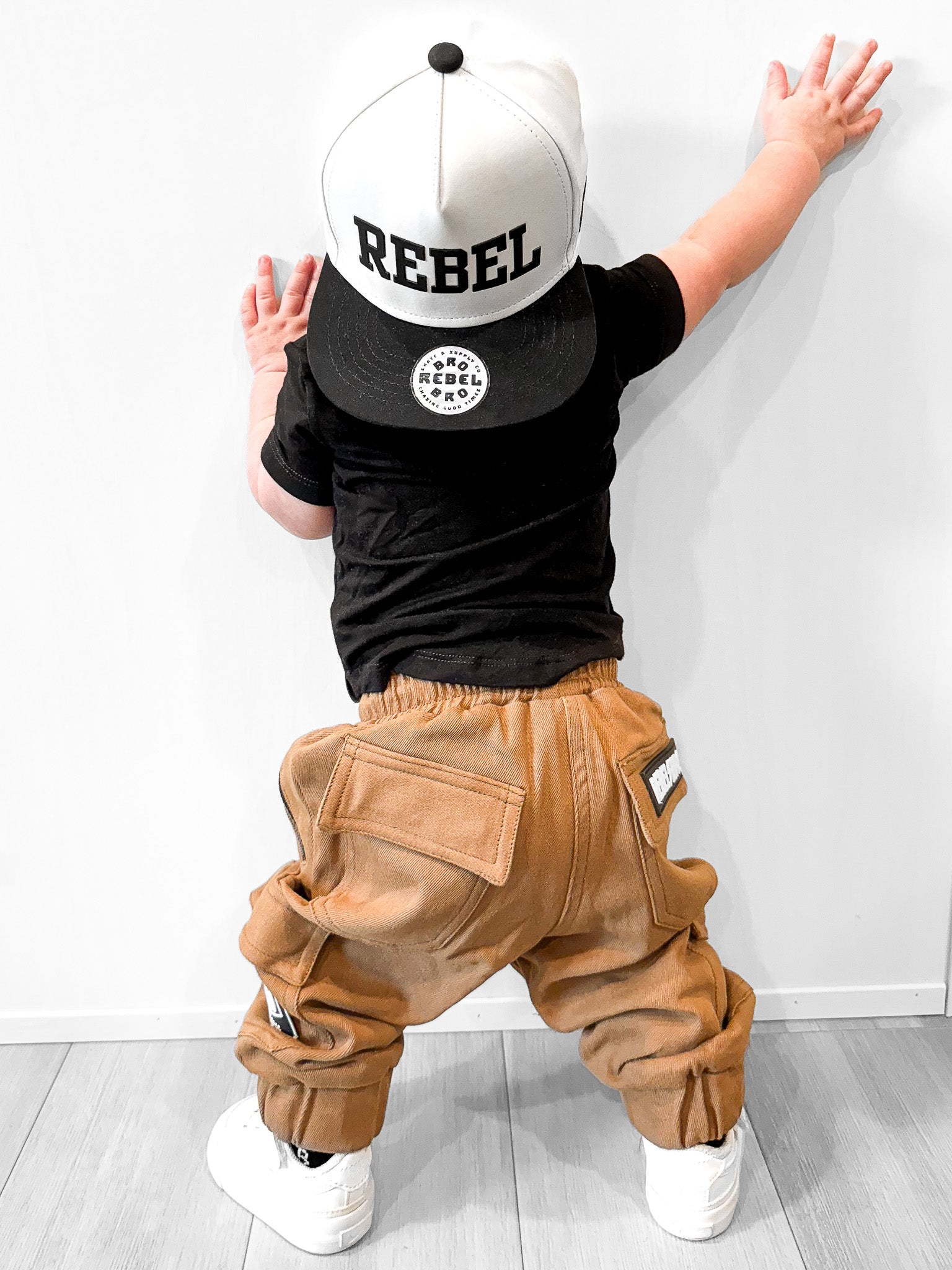 Rebel Cargo Pant in Dark Khaki - Rebel Bro