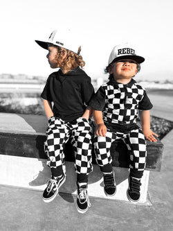Image of Hooded Rebel Short Sleeve Romper in Venice