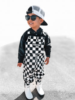 Image of The Live Fast Checkered Overall in Venice
