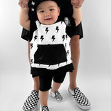 Short Sleeve Hoodie in Bowie