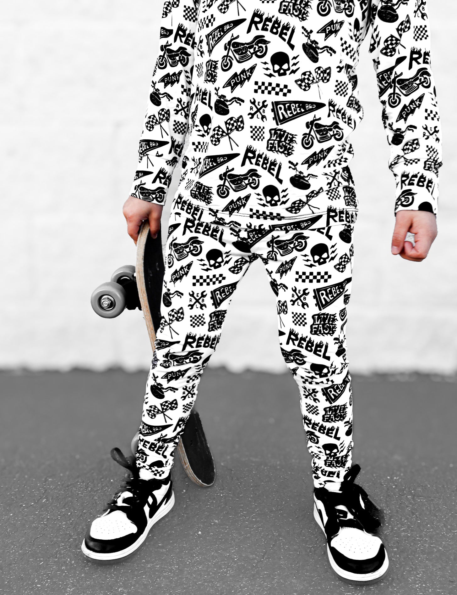 Bamboo Two Piece Set in Live Fast - Rebel Bro