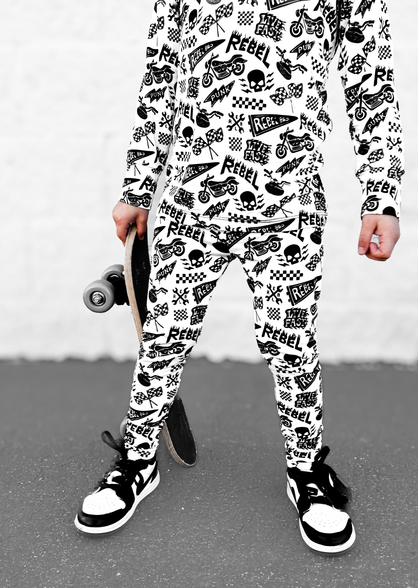 Bamboo Two Piece Set in Live Fast - Rebel Bro