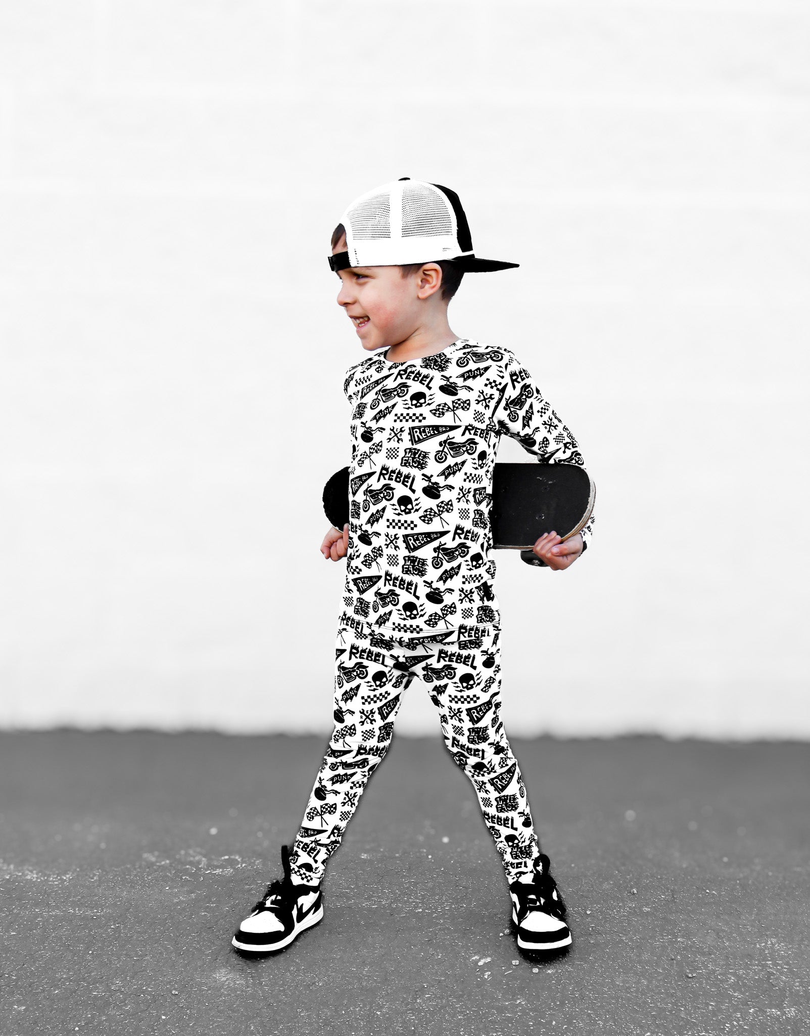 Bamboo Two Piece Set in Live Fast - Rebel Bro