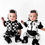 Hooded Rebel Short Sleeve Romper in Venice - Rebel Bro