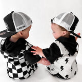 Hooded Rebel Short Sleeve Romper in Bowie - Rebel Bro