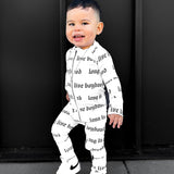 Bamboo Zippy Sleeper in Long Live Boyhood - Rebel Bro