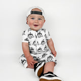 Bamboo Zippy Shortie in Mad Love For My Mama