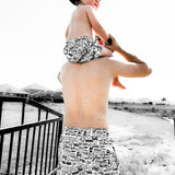 Men's Hybrid Swim Trunks in Urban Drip