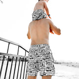 Men's Hybrid Swim Trunks in Urban Drip
