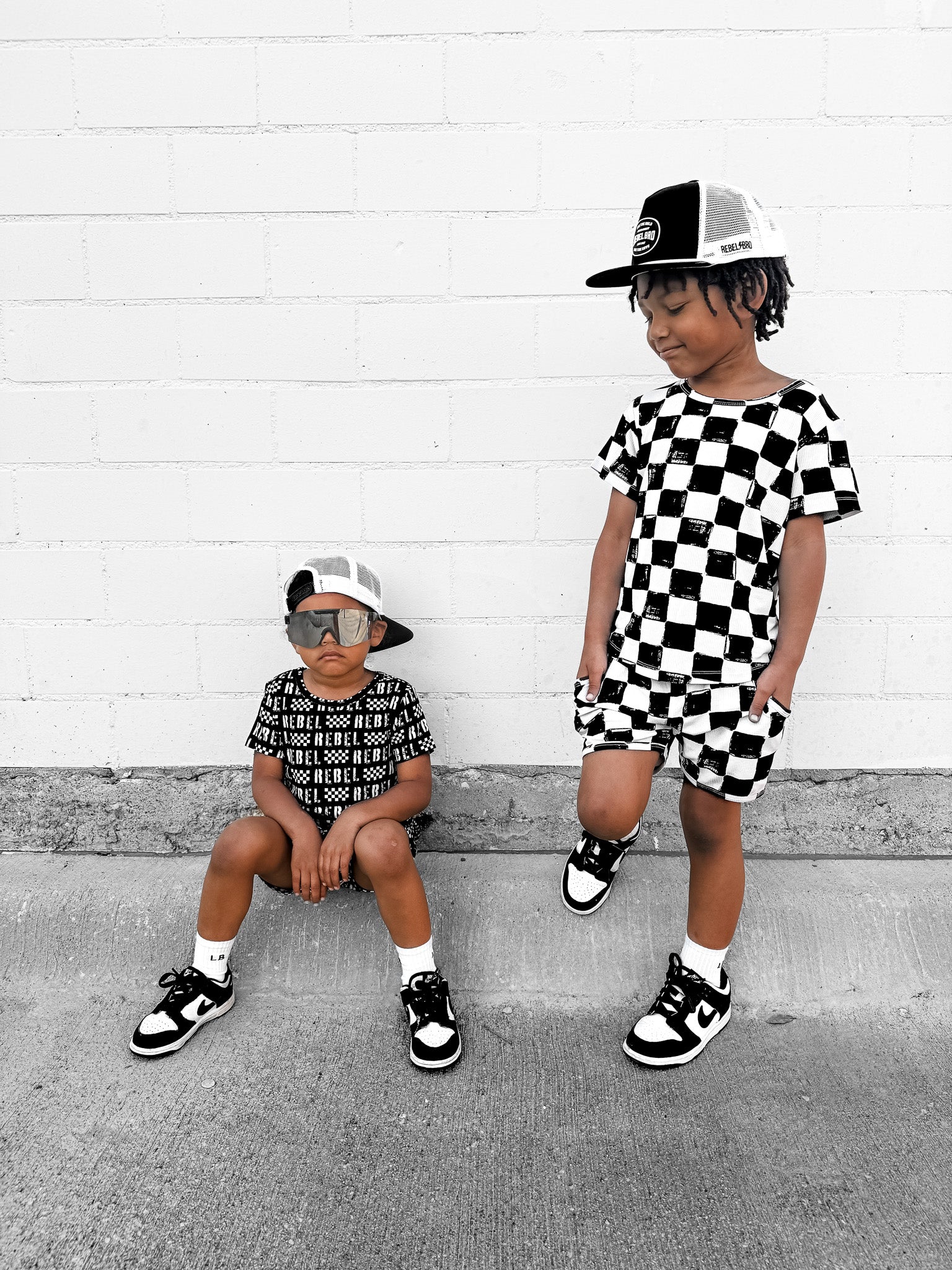Biker Two Piece Set in Vintage Venice - Rebel Bro