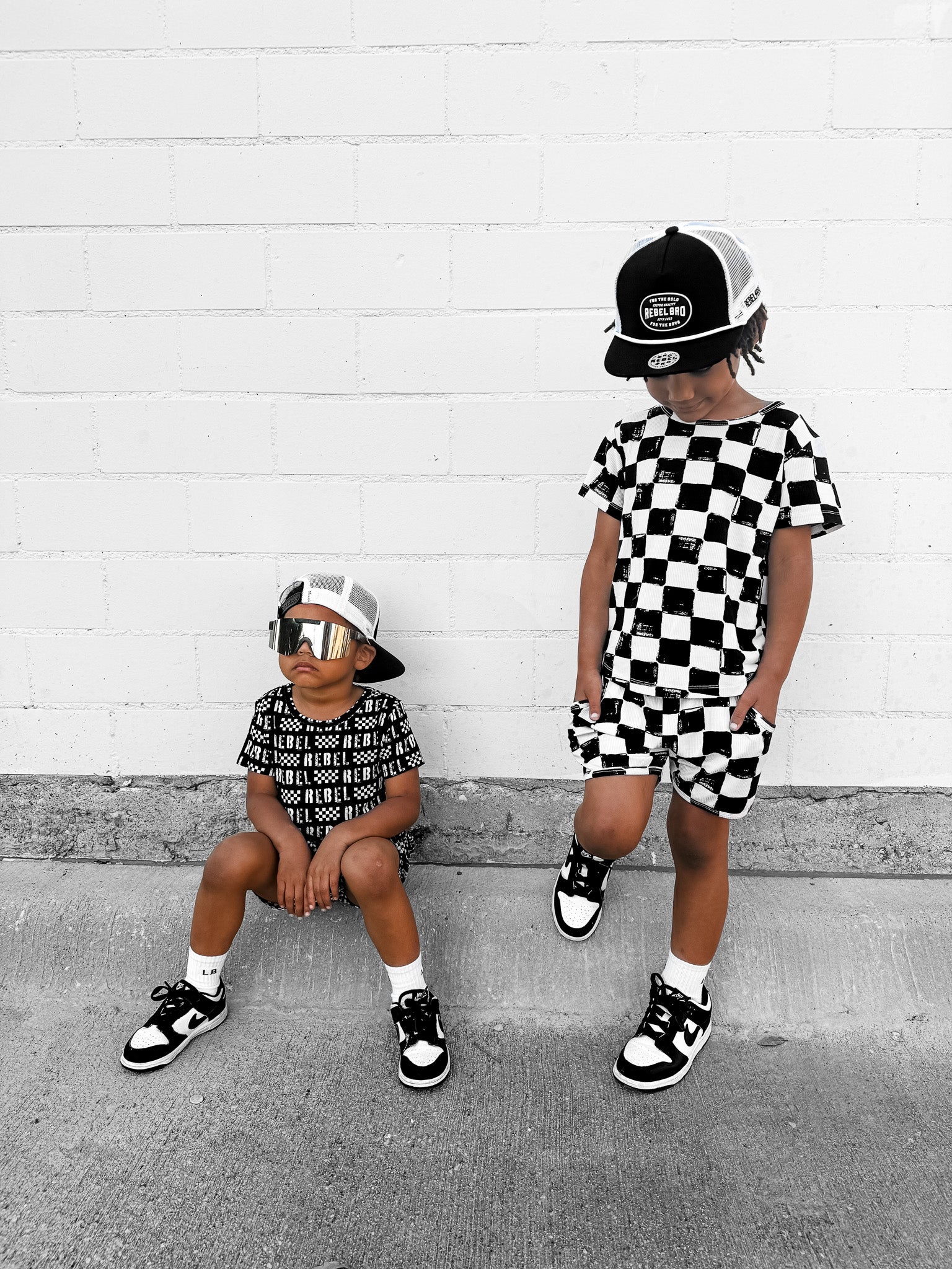 Biker Two Piece Set in Vintage Venice - Rebel Bro