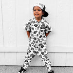 Pit Crew Romper in WWXRB Monster Truck AXEL - Rebel Bro