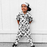 Pit Crew Romper in WWXRB Monster Truck AXEL - Rebel Bro