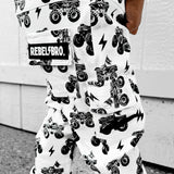 Pit Crew Romper in WWXRB Monster Truck AXEL - Rebel Bro