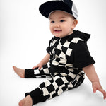 Hooded Rebel Short Sleeve Romper in Venice - Rebel Bro
