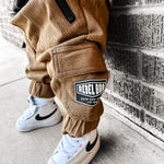 Rebel Cargo Pant in Dark Khaki - Rebel Bro