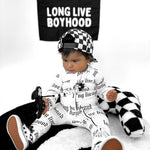 Bamboo Zippy Sleeper in Long Live Boyhood - Rebel Bro